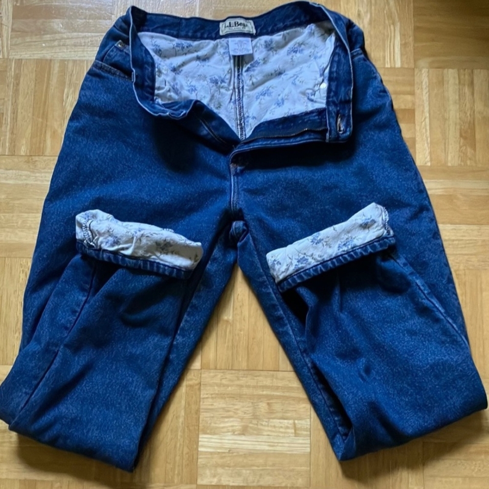 L.L. Bean Flannel Lined Jeans